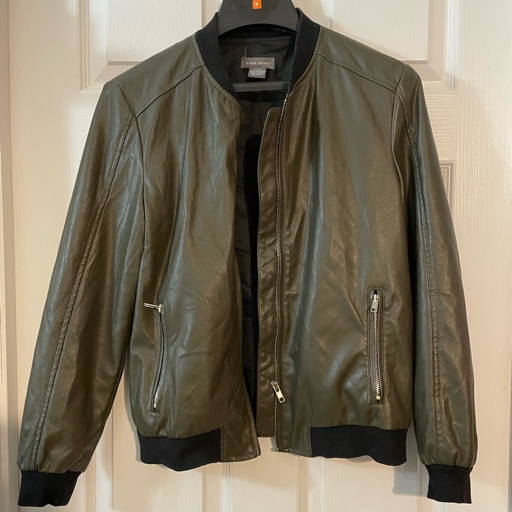 San Souci Bomber Jacket in Olive Green